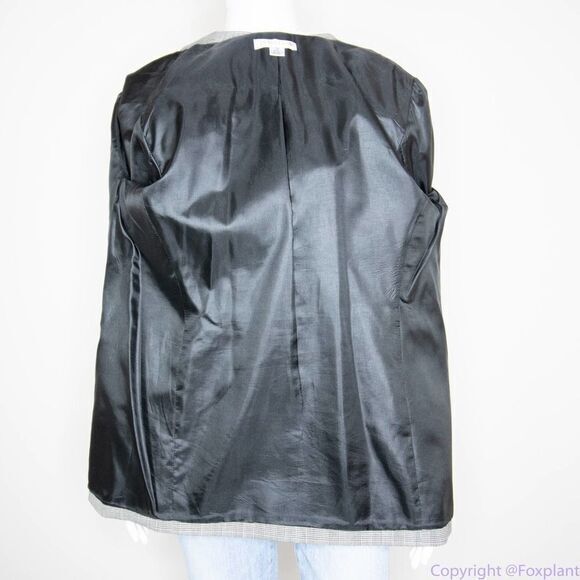 Pendleton women's 100% wool plaid windowpane blazer, size 14 - Picture 8 of 16